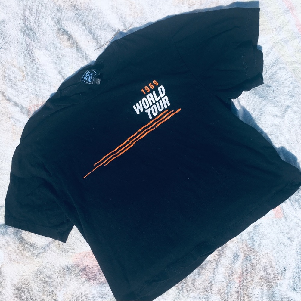 1969 world tour crop top